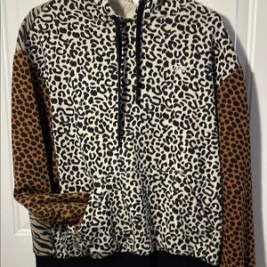 Vans Animal Print Hoodie with Black Accents